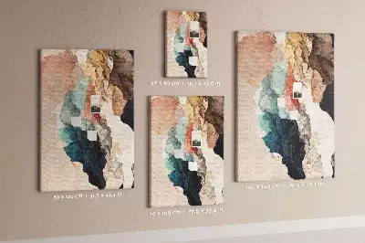 Abstract spots wall cork memo board