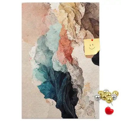 Abstract spots wall cork memo board