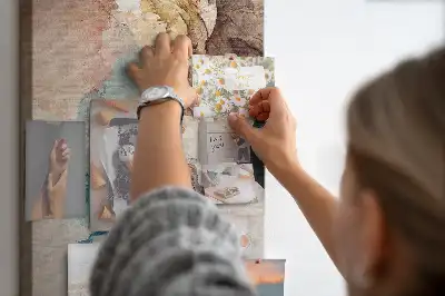 Abstract spots wall cork memo board