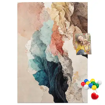 Abstract spots wall cork memo board