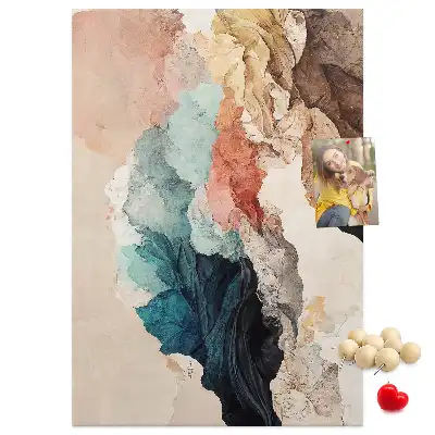 Abstract spots wall cork memo board