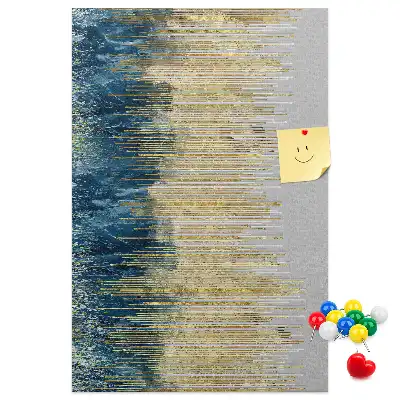 Cork pin board Decorative motif