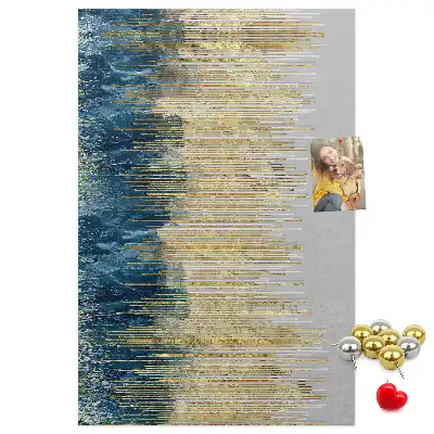 Cork pin board Decorative motif