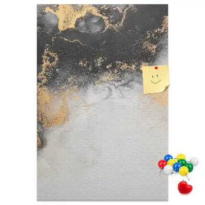 Marble Abstraction Cork Note Board