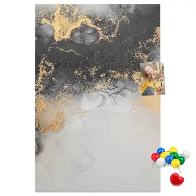 Marble Abstraction Cork Note Board
