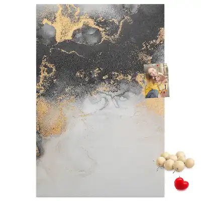 Marble Abstraction Cork Note Board