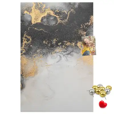 Marble Abstraction Cork Note Board