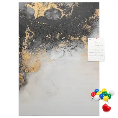 Marble Abstraction Cork Note Board