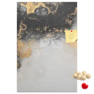 Marble Abstraction Cork Note Board