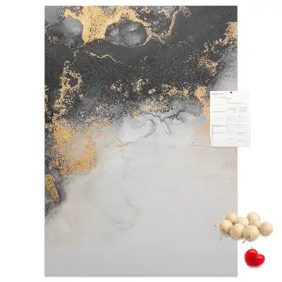 Marble Abstraction Cork Note Board