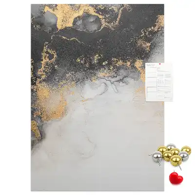 Marble Abstraction Cork Note Board