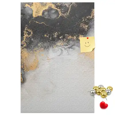 Marble Abstraction Cork Note Board