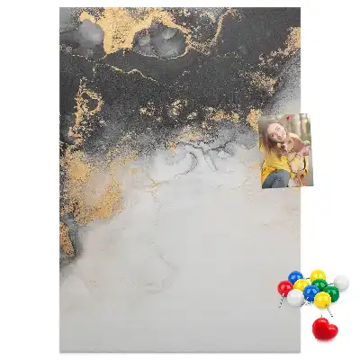 Marble Abstraction Cork Note Board