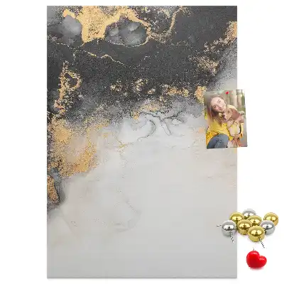 Marble Abstraction Cork Note Board