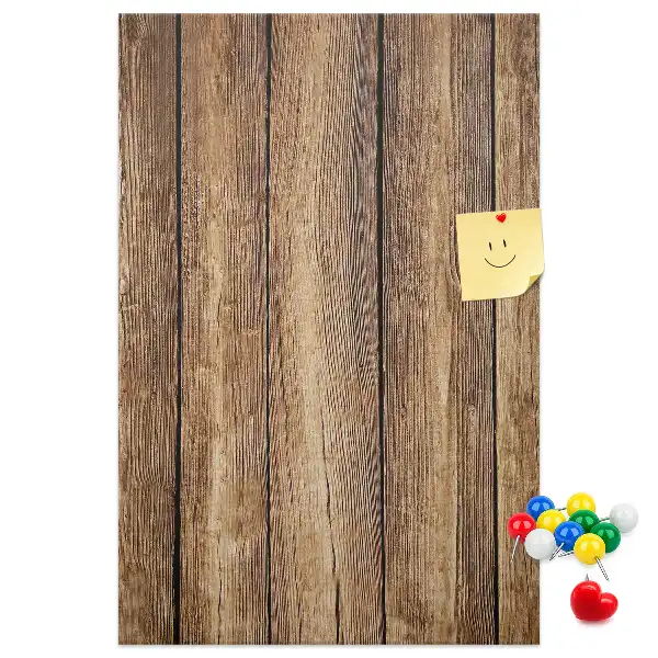 Cork pin board Wood structure
