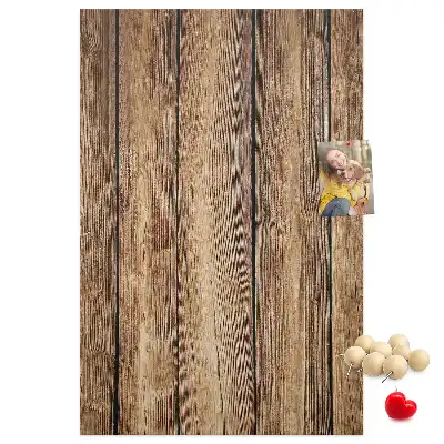 Cork pin board Wood structure