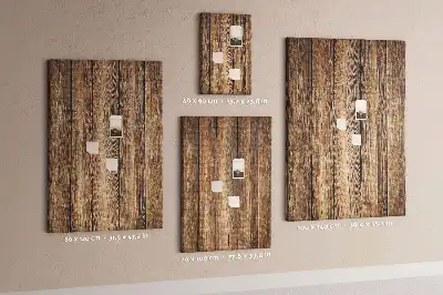 Cork pin board Wood structure