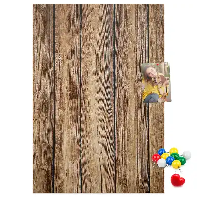 Cork pin board Wood structure