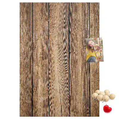 Cork pin board Wood structure