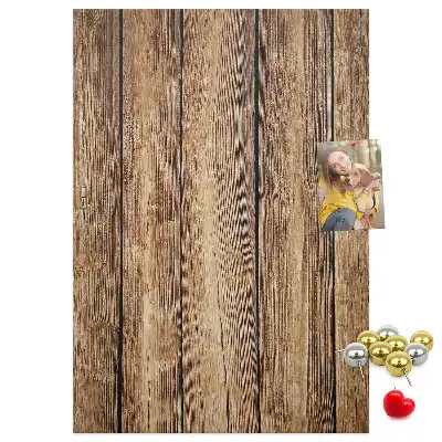 Cork pin board Wood structure