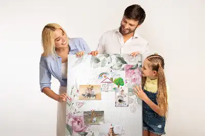 Cork Note Board with Flowery Edges
