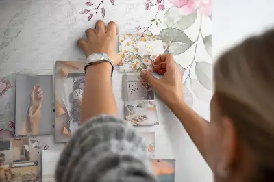 Cork Note Board with Flowery Edges