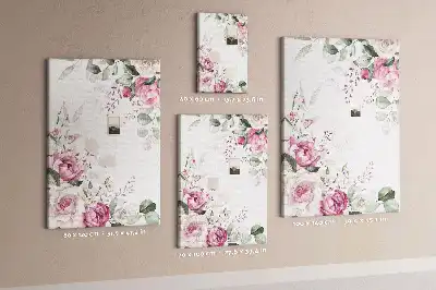 Cork Note Board with Flowery Edges