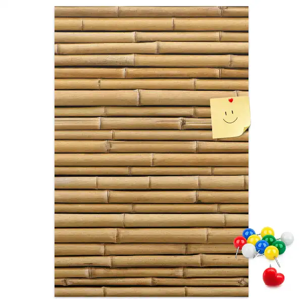 Bamboo Shoots Wall Cork Memo Board