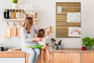 Bamboo Shoots Wall Cork Memo Board