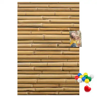 Bamboo Shoots Wall Cork Memo Board