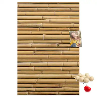 Bamboo Shoots Wall Cork Memo Board