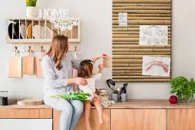 Bamboo Shoots Wall Cork Memo Board