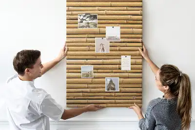 Bamboo Shoots Wall Cork Memo Board