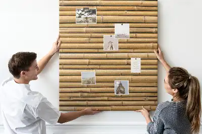 Bamboo Shoots Wall Cork Memo Board
