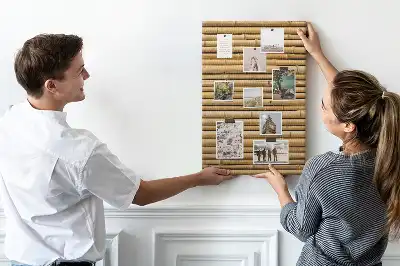 Bamboo Shoots Wall Cork Memo Board