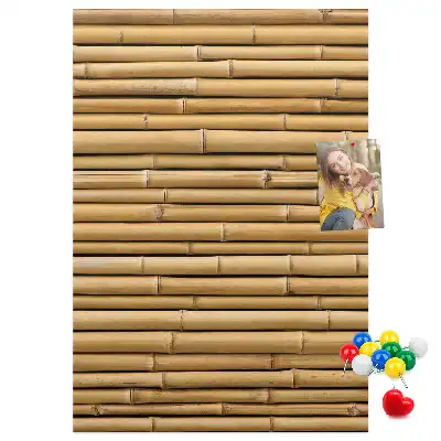 Bamboo Shoots Wall Cork Memo Board