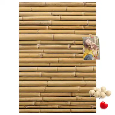 Bamboo Shoots Wall Cork Memo Board