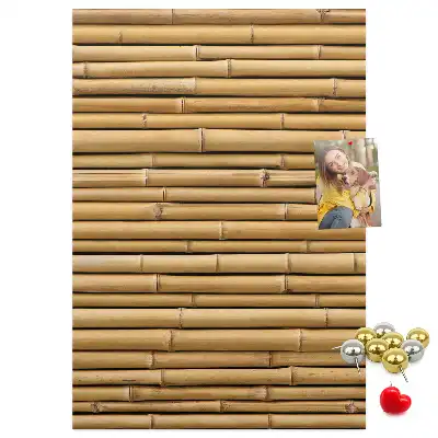 Bamboo Shoots Wall Cork Memo Board
