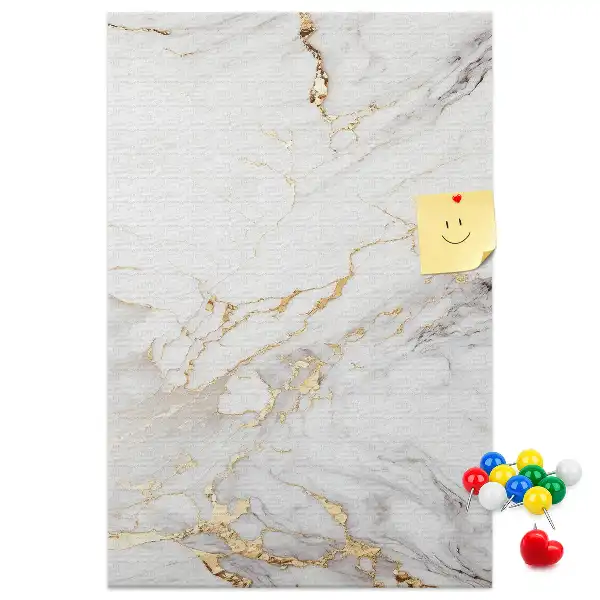 Decorative Marble Pattern Cork Note Board