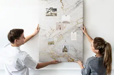 Cork Note Board Decorative marble