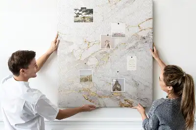 Decorative Marble Pattern Cork Note Board