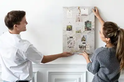Decorative Marble Pattern Cork Note Board