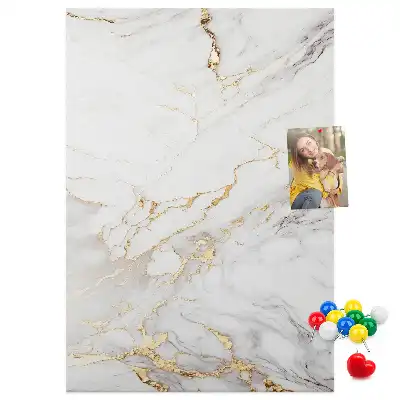 Decorative Marble Pattern Cork Note Board
