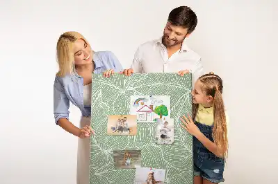 Cork pin board Large leaf motif