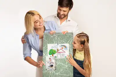 Cork pin board Large leaf motif