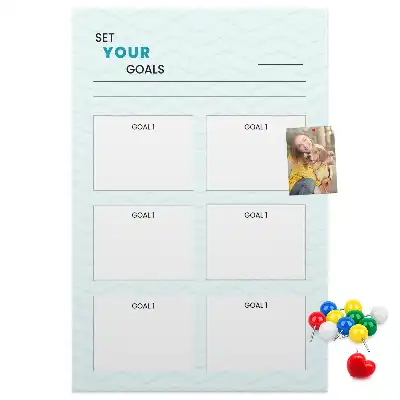 Cork Note Board Goal planning