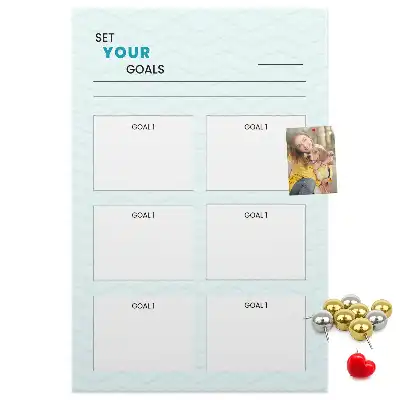 Cork Goal Planning Note Board