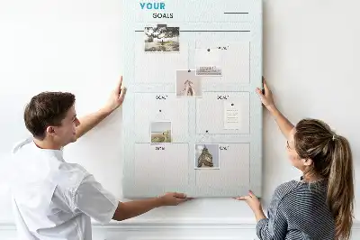 Cork Goal Planning Note Board