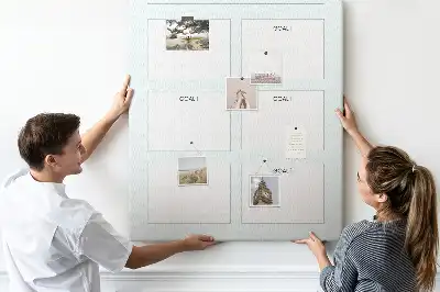 Cork Goal Planning Note Board