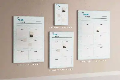 Cork Note Board Goal planning